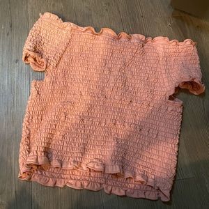 Pink Ruffled Tank Top